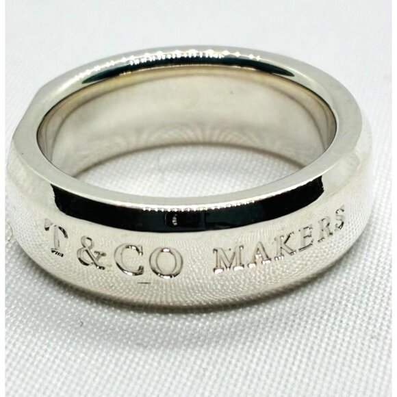 Tiffany & Co Makers Sterling Silver 925 Slice RingSize 6